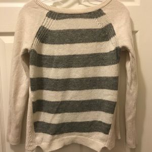 LOFT off White/gray sweater size S